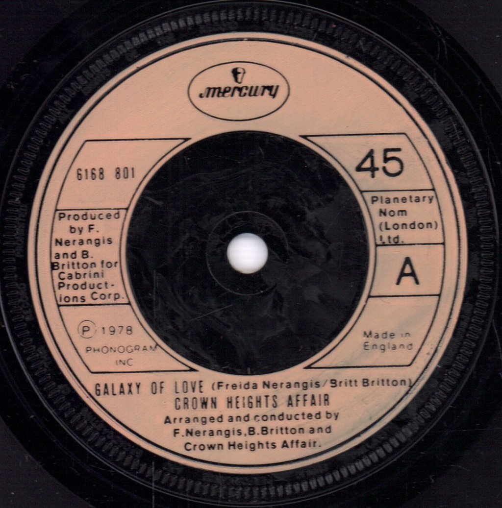 Crown Heights Affair - Galaxy Of Love - 7 Inch