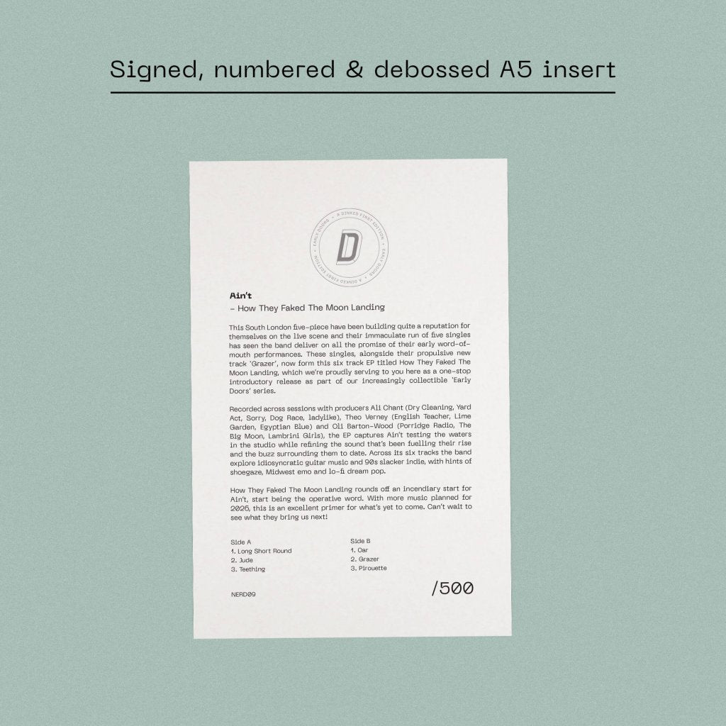Ain't - How They Faked The Moon Landing EP (Dinked Early Doors Edition #09) - Lp