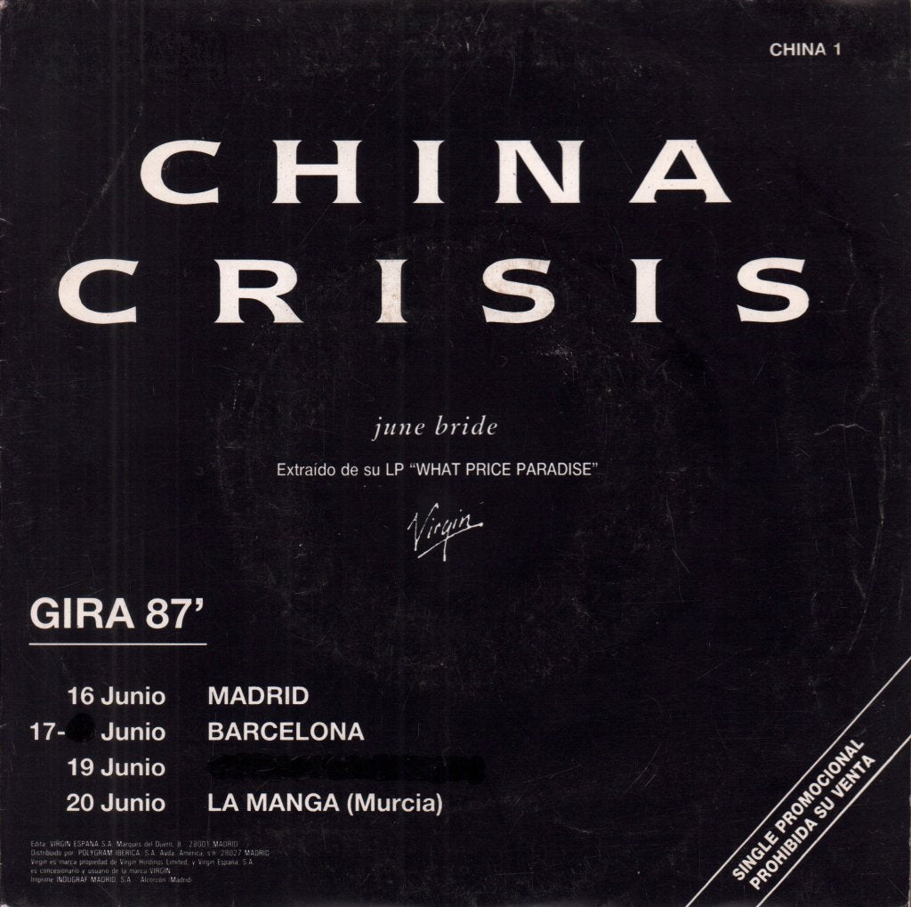 China Crisis - June Bride - 7 Inch