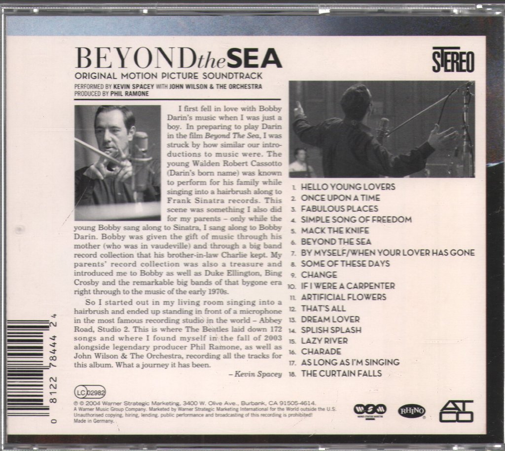 Beyond The Sea - Original Motion Picture Soundtrack - Cd