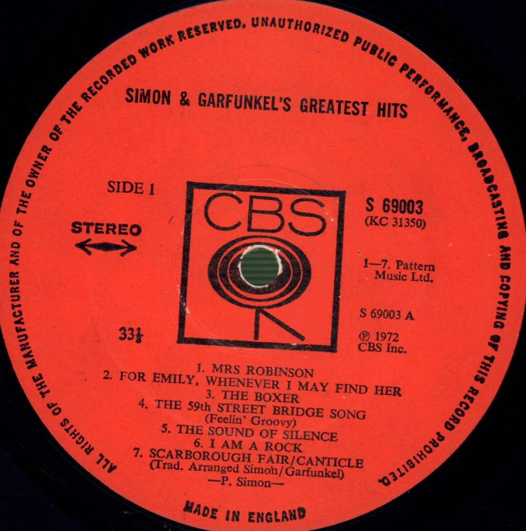 Simon And Garfunkel - Greatest Hits - Lp