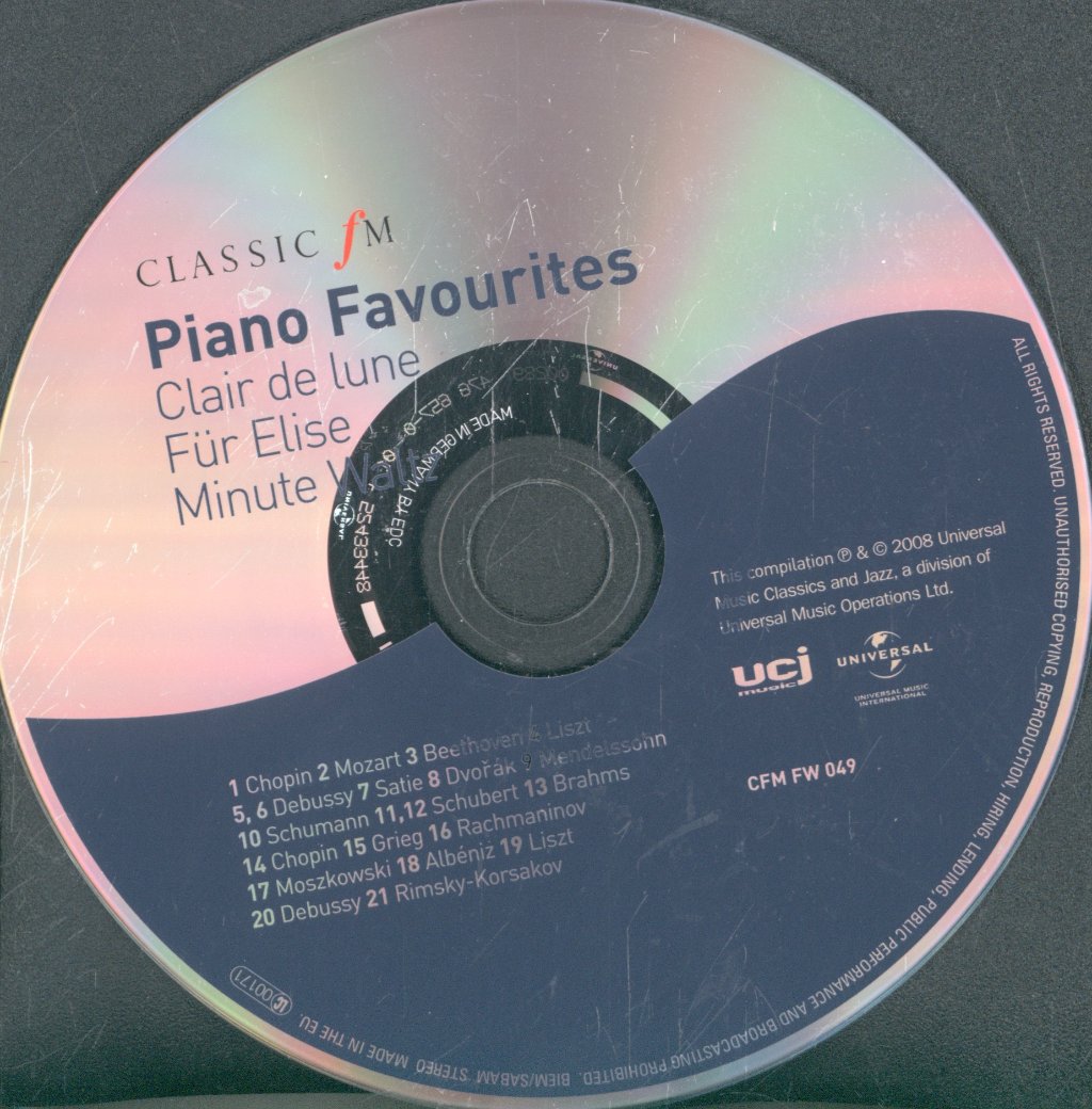 Various Artists - Classic FM Piano Favourites - Cd
