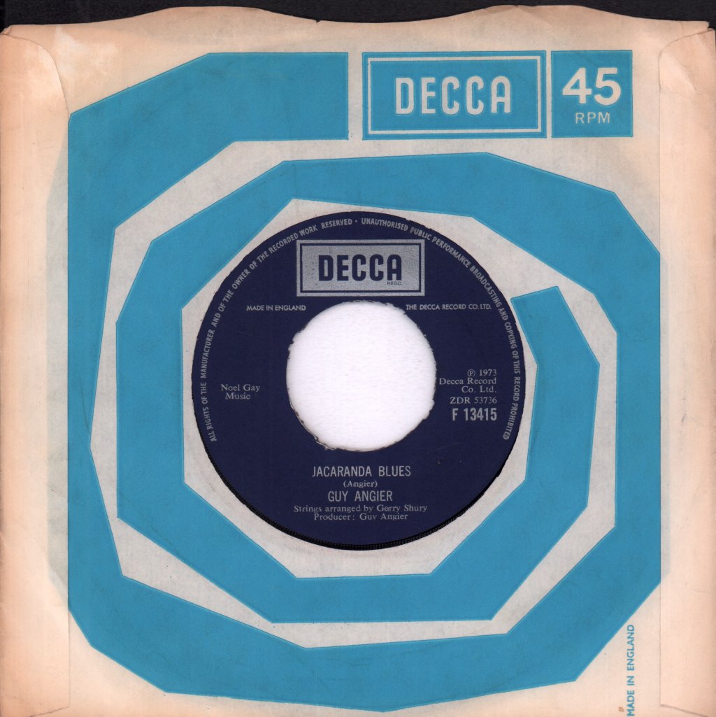 Guy Angier - Jacaranda Blues - 7 Inch