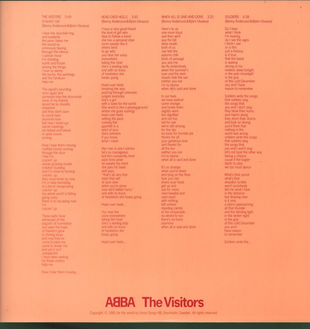 ABBA - Visitors - Lp