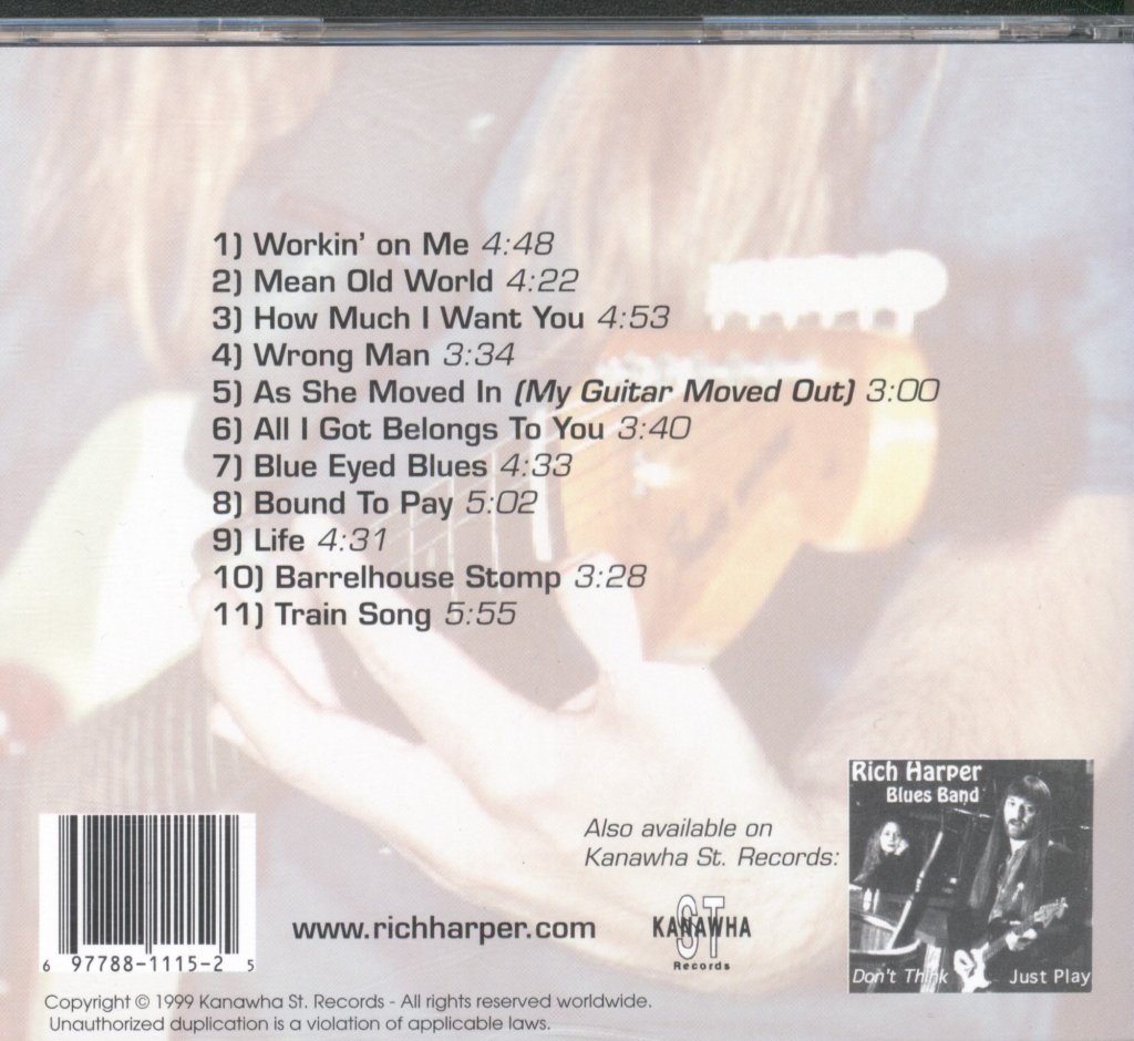 Rich Harper Blues Band - Bottled Up Blues - Cd