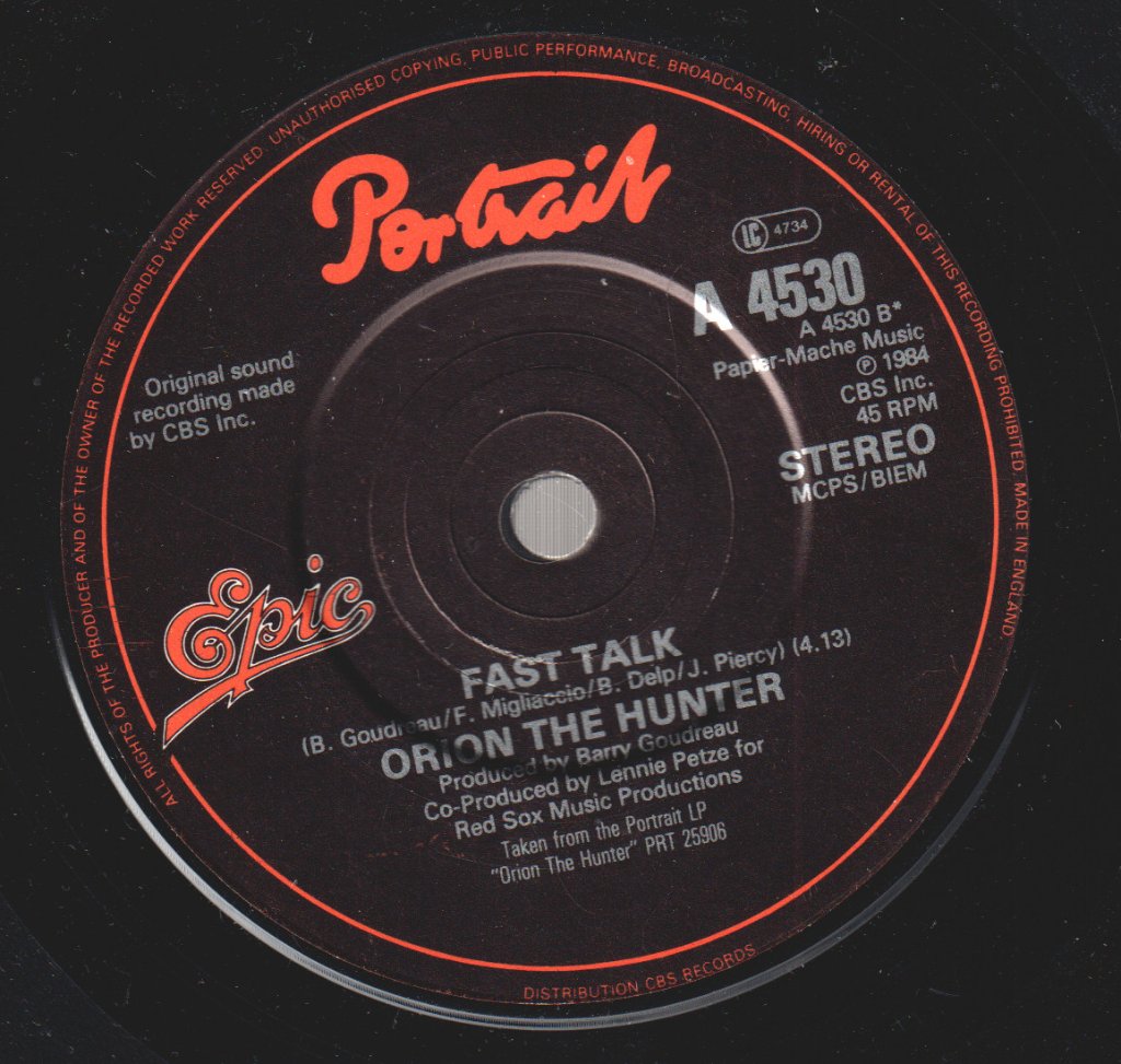 Orion The Hunter - So You Ran - 7 Inch