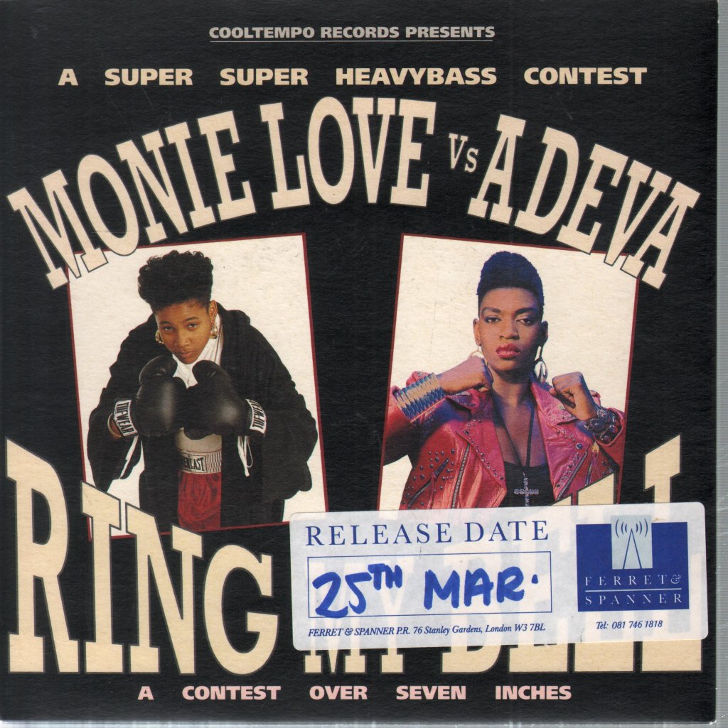 Monie Love Vs Adeva - Ring My Bell - 7 Inch