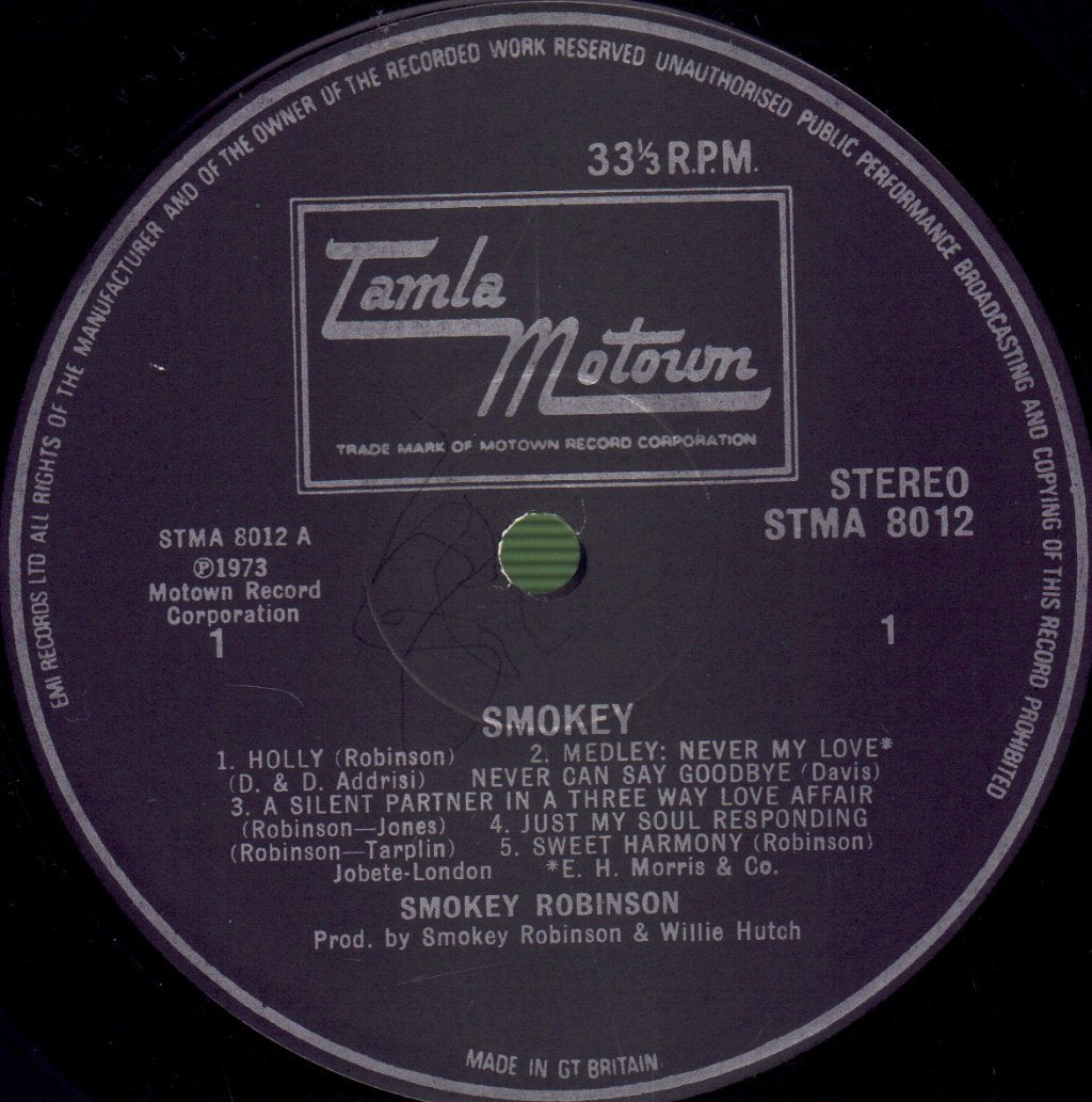 Smokey Robinson - Smokey - Lp