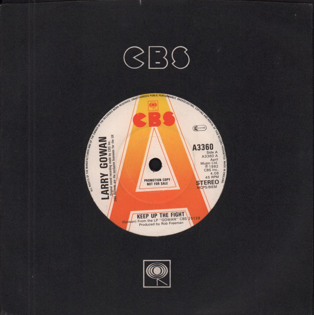 Larry Gowan - Keep Up The Fight - 7 Inch