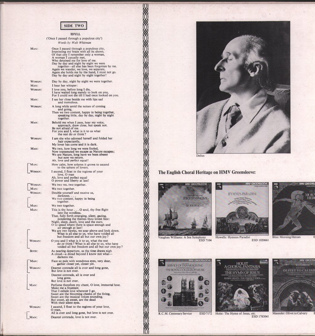 Heather Harper / John Shirley-Quirk / Meredith Davies / Royal Philharmonic Orchestra - Delius - Requiem / Idyll (Once I Passed Through A Populous City - Lp