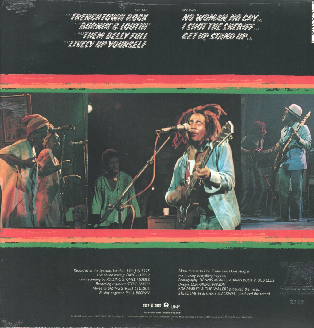 Bob Marley & The Wailers - Live! - Lp