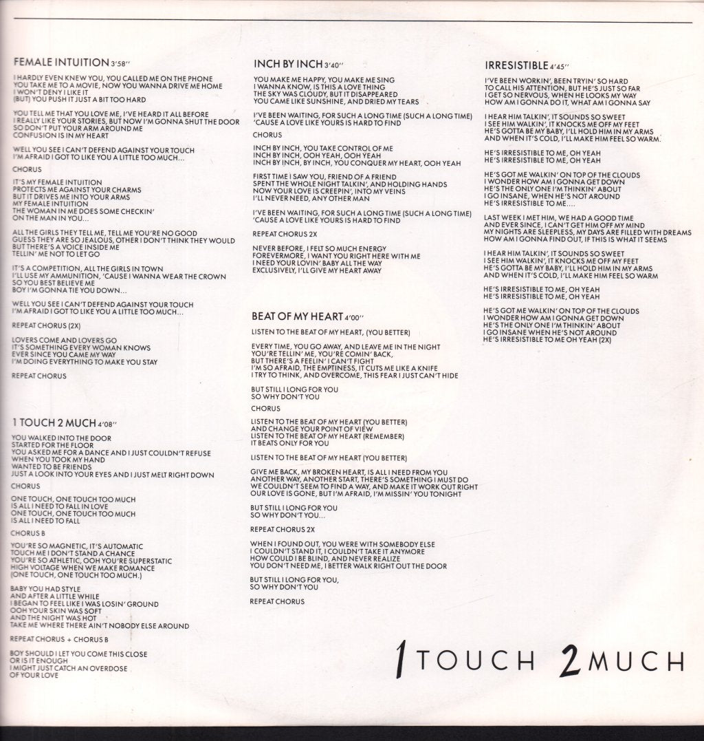 Mai Tai - 1 Touch 2 Much - Lp