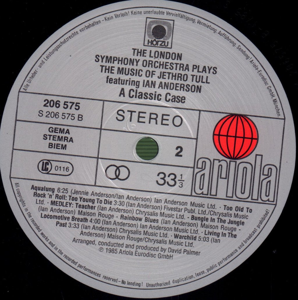 London Symphony Orchestra - A Classic Case (The Music Of Jethro Tull) - Lp