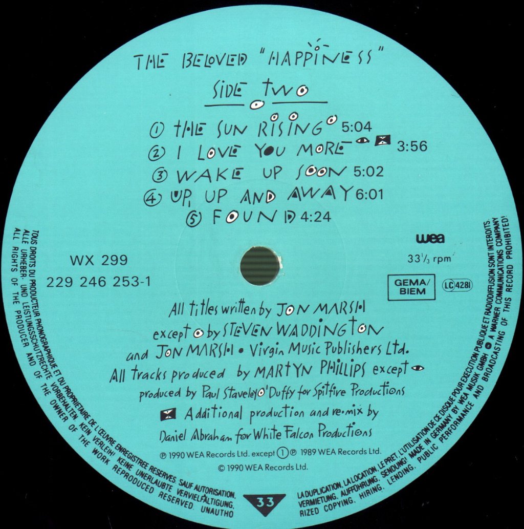 Beloved - Happiness - Lp