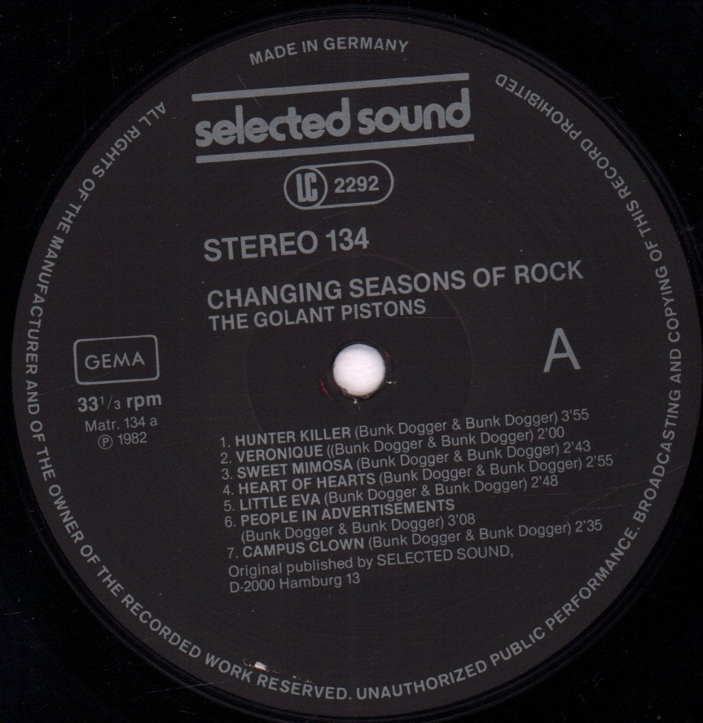 Golant Pistons - Changing Seasons Of Rock - Lp