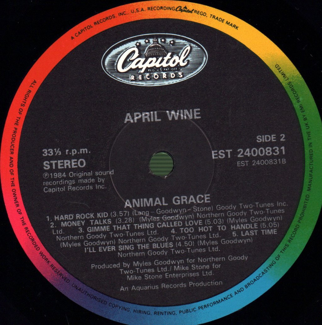 April Wine - Animal Grace - Lp