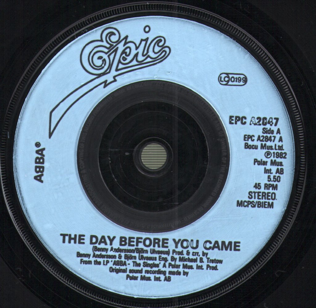 ABBA - Day Before You Came - 7 Inch