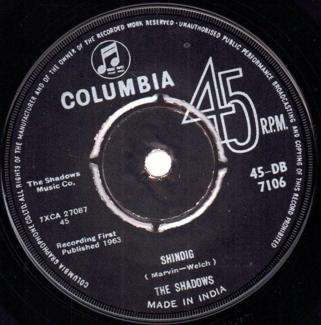 Shadows - Shindig - 7 Inch