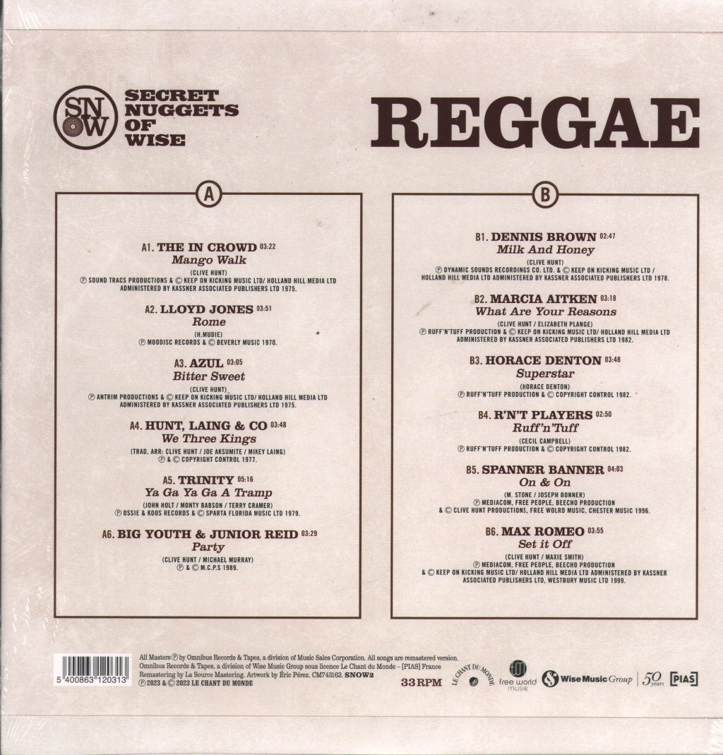 Various Artists - Secret Nuggets of Wise Reggae - Lp