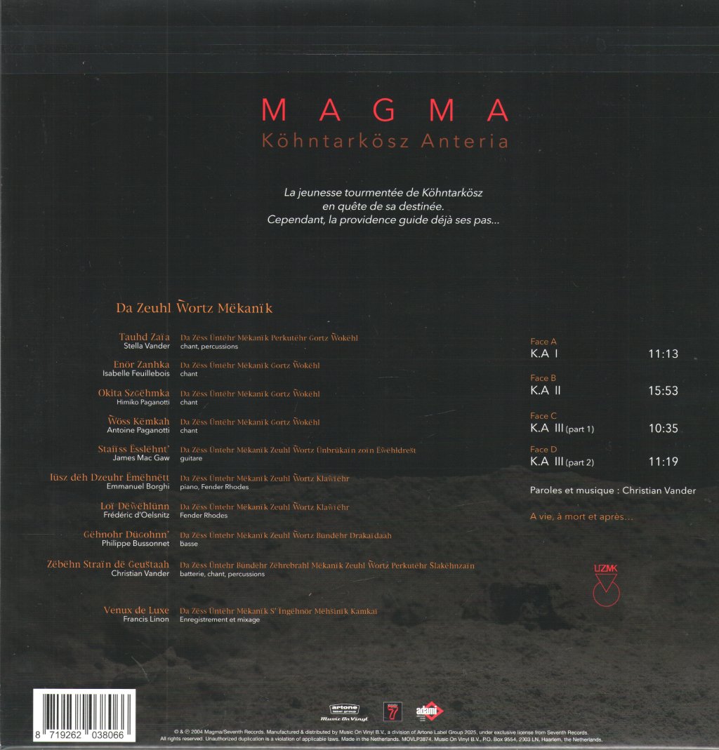 Magma - K.A. Köhntarkösz Anteria - Double Lp
