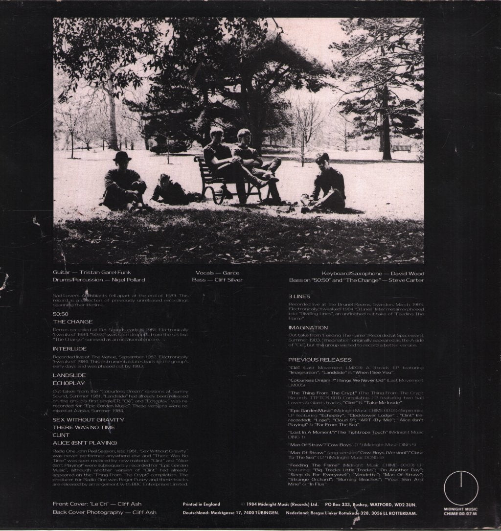 Sad Lovers And Giants - In The Breeze - Lp