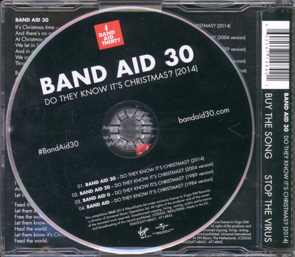 Band Aid 30 - Do They Know It's Christmas? (2014) - Cd