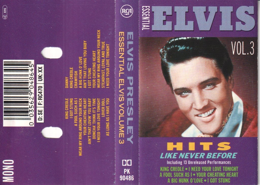 Elvis Presley - essential elvis vol 3 - Cassette
