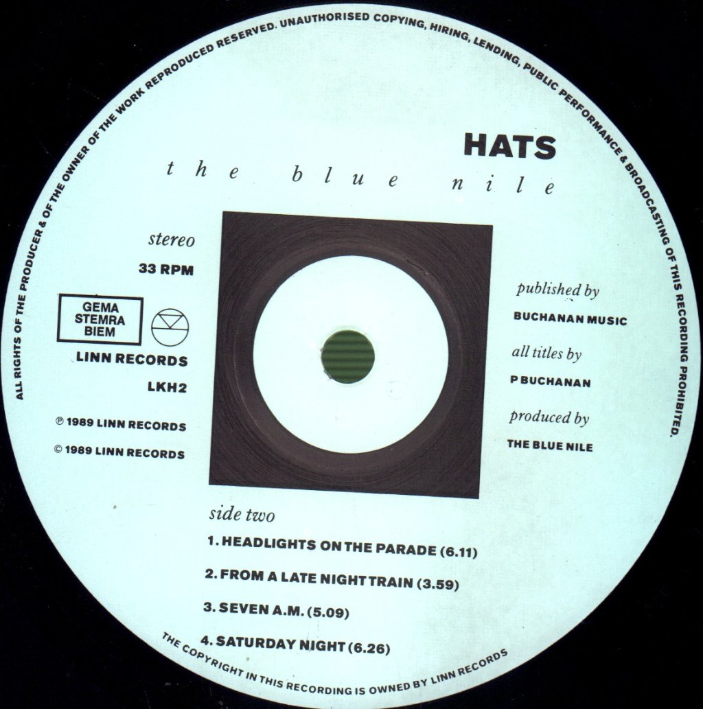 Blue Nile - Hats - Lp