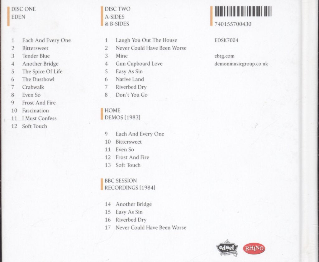 Everything But The Girl - Eden - Double Cd