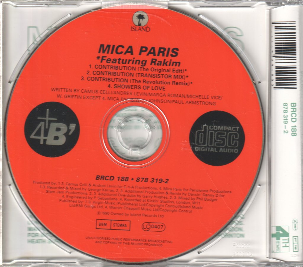 Mica Paris - Contribution - Cd