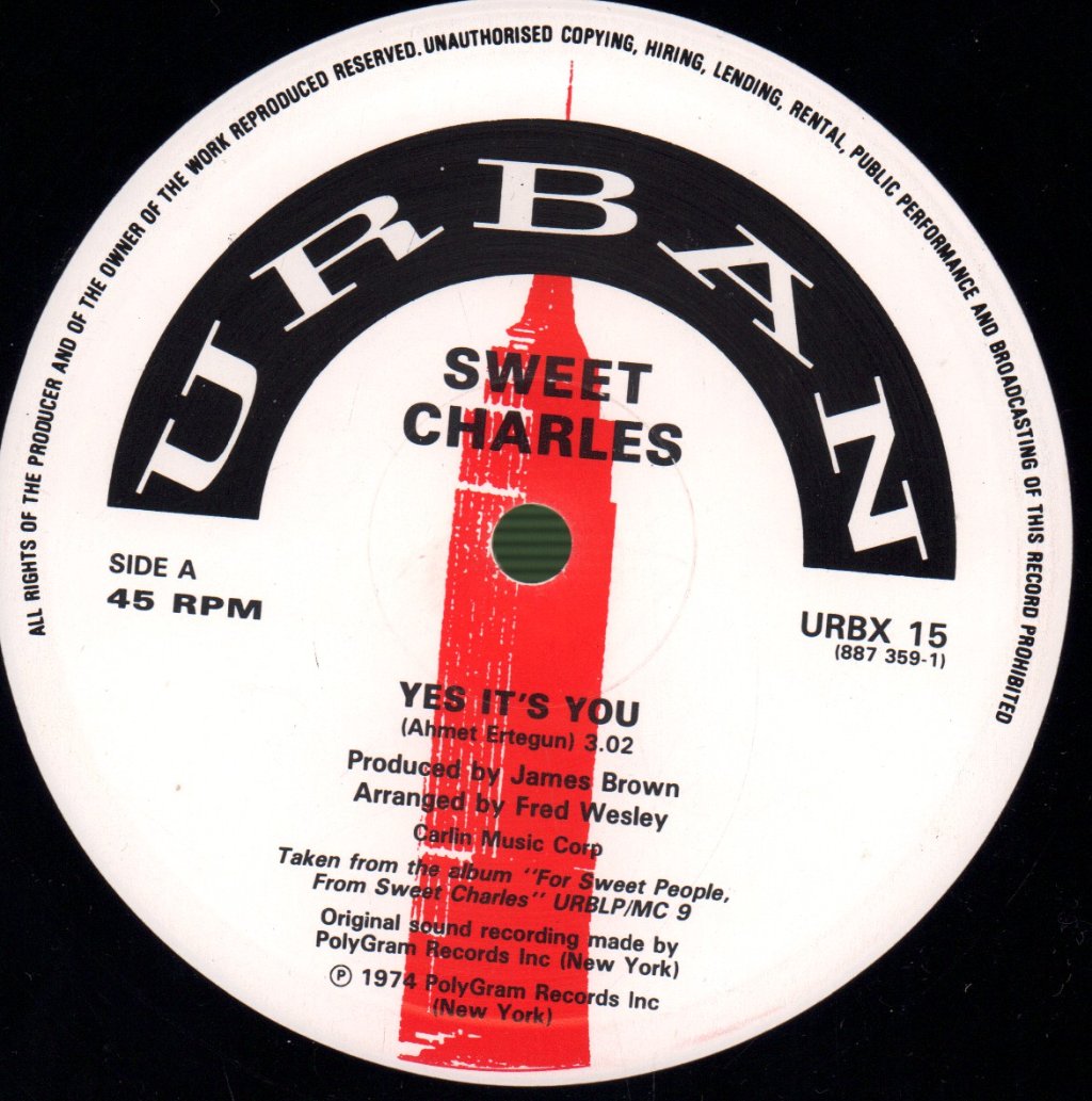 Sweet Charles / Lyn Collins - Yes It's You / Rock Me Again And Again / Think About It - 12 Inch
