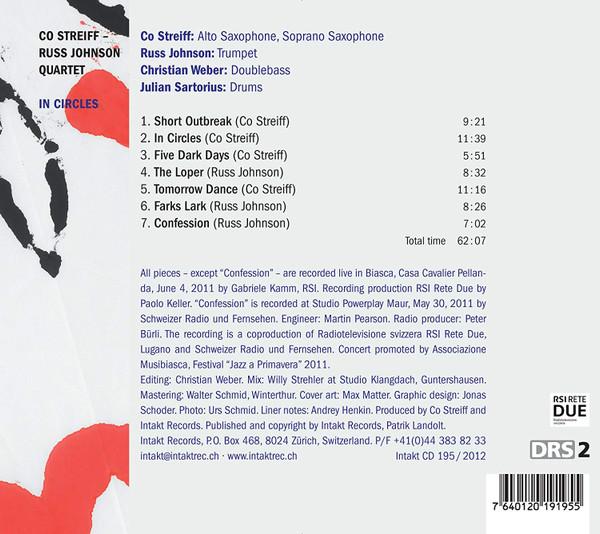 Co Streiff - Russ Johnson Quartet - In Circles - Cd