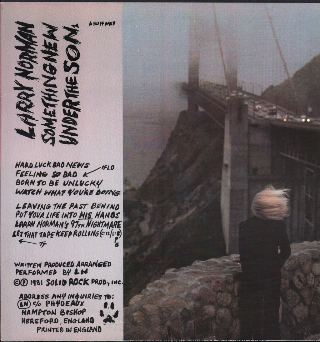 Larry Norman - Something New Under The Son - Lp