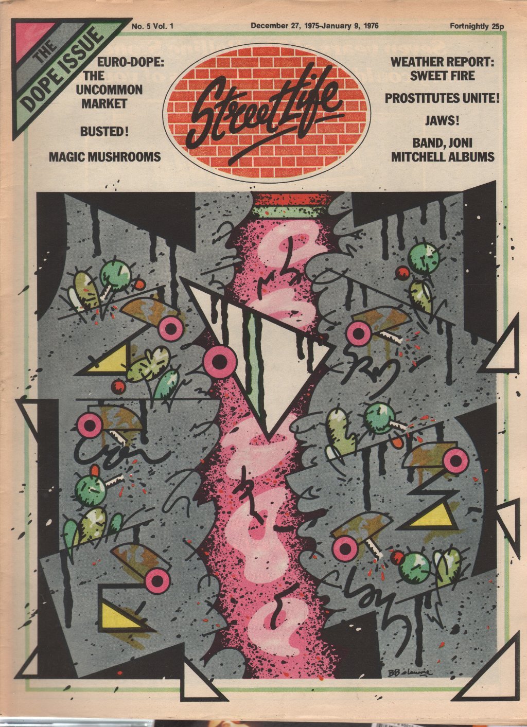 Streetlife - No 5 Vol 1 December 27 1975 - January 9 1976 - Magazine