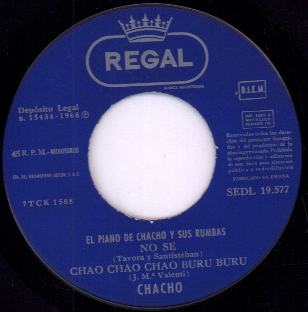 El Piano De Chacho Y Sus Rumbas - No Se - 7 Inch