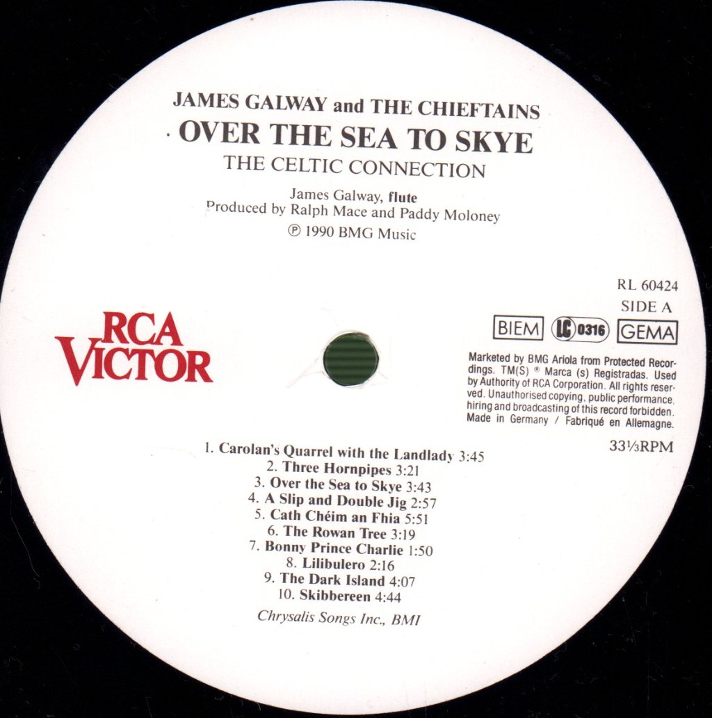 James Galway And The Chieftains - Over The Sea To Skye (The Celtic Connection) - Lp
