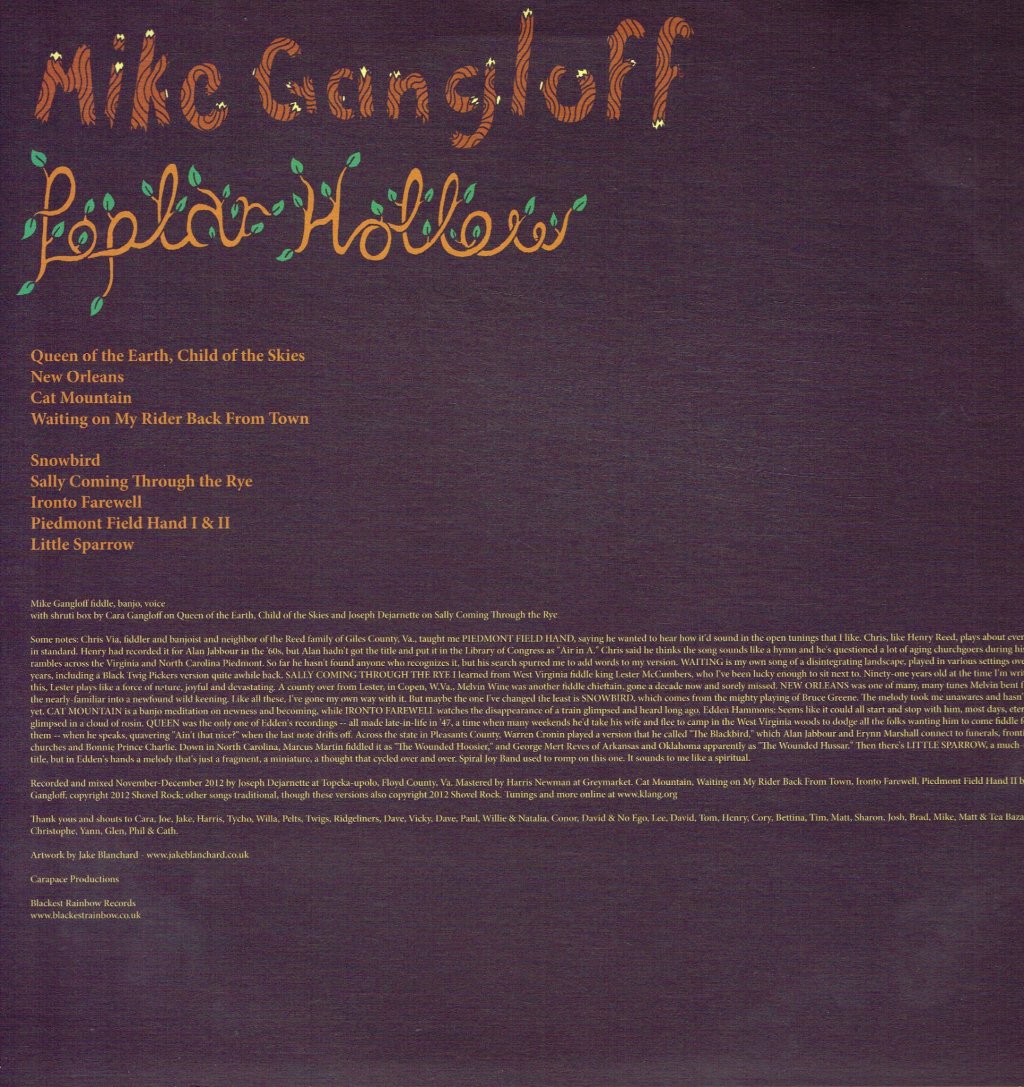 Mike Gangloff - Poplar Hollow - Lp