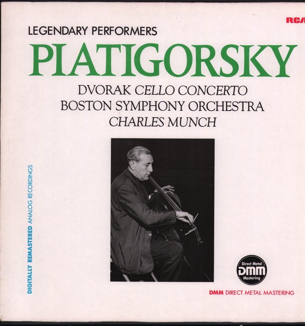 Gregor Piatigorsky / Charles Munch / Boston Symphony Orchestra - Dvorak Cello Concerto - Lp