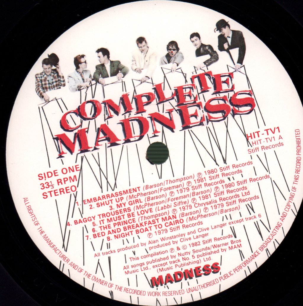 Madness - Complete Madness - Lp