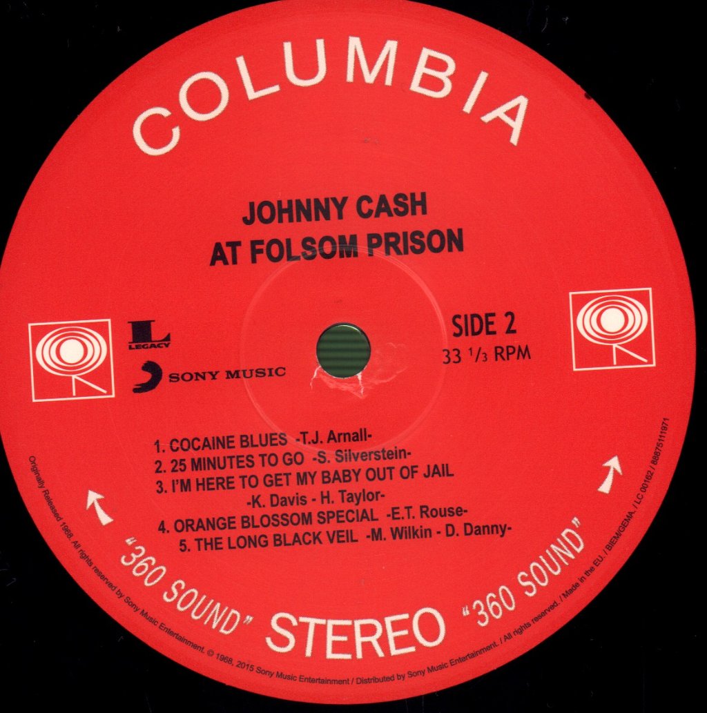 Johnny Cash - At Folsom Prison - Double Lp