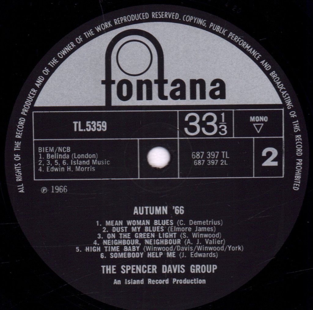 Spencer Davis Group - Autumn '66 - Lp