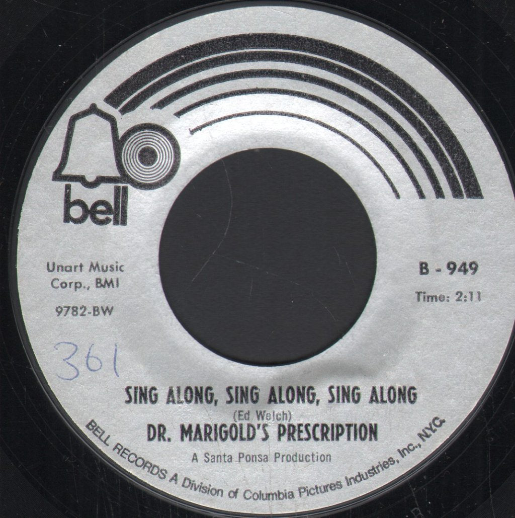 Dr. Marigold's Prescription - Sing Along, Sing Along, Sing Along - 7 Inch