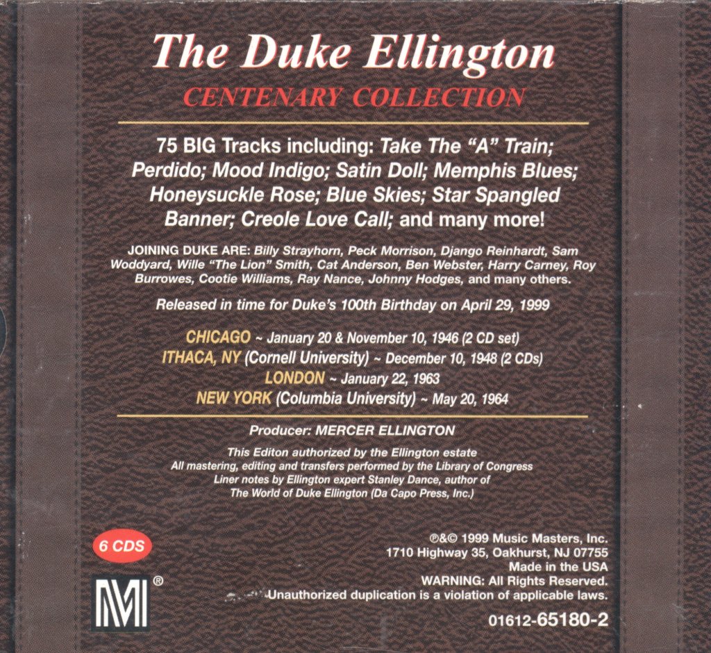 Duke Ellington - Centenary Collection The Travelog Edition - Cd Set