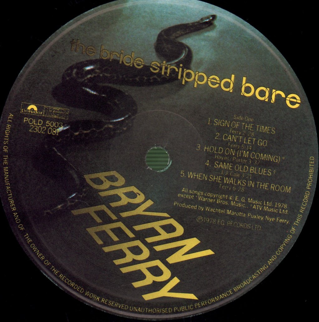 Bryan Ferry - Bride Stripped Bare - Lp