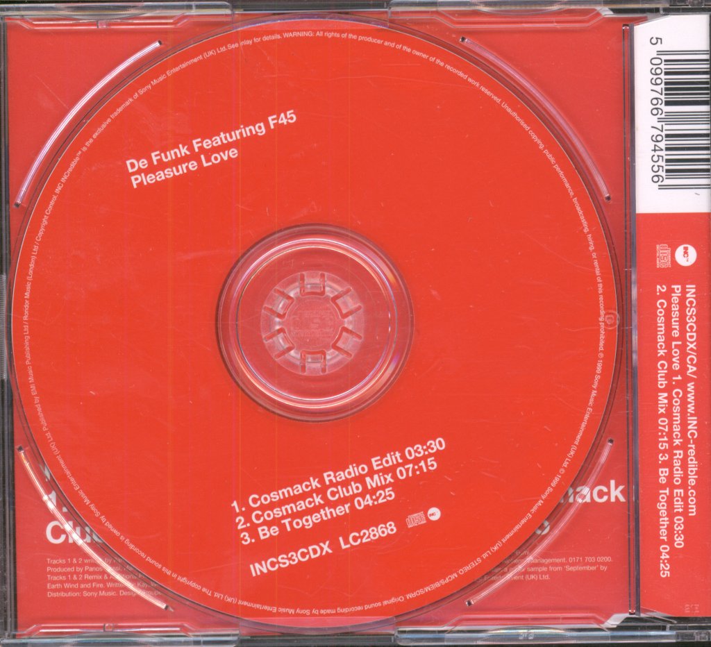 De Funk - Pleasure Love - Cd