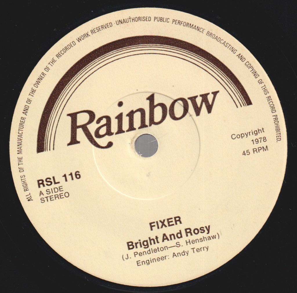 Fixer - Bright And Rosy - 7 Inch
