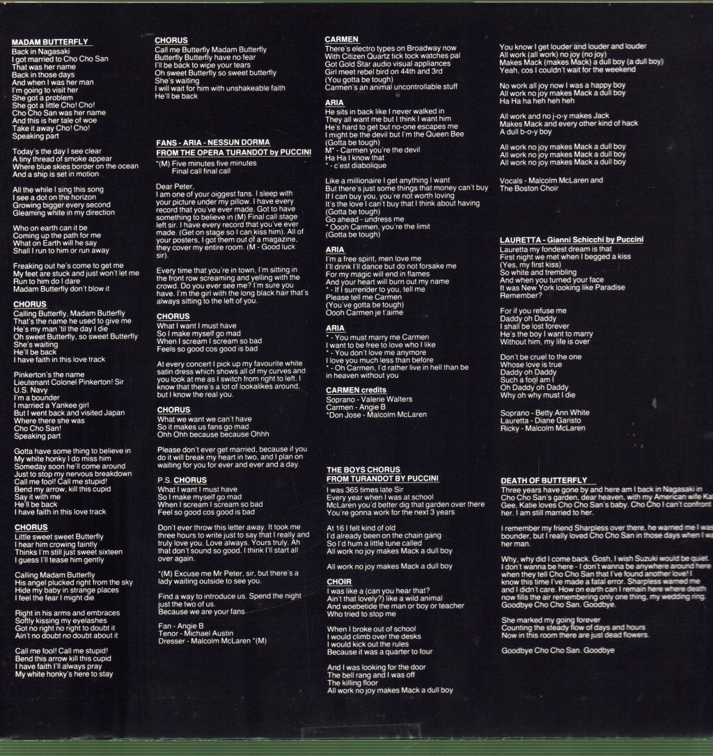 Malcolm McLaren - Fans - Lp