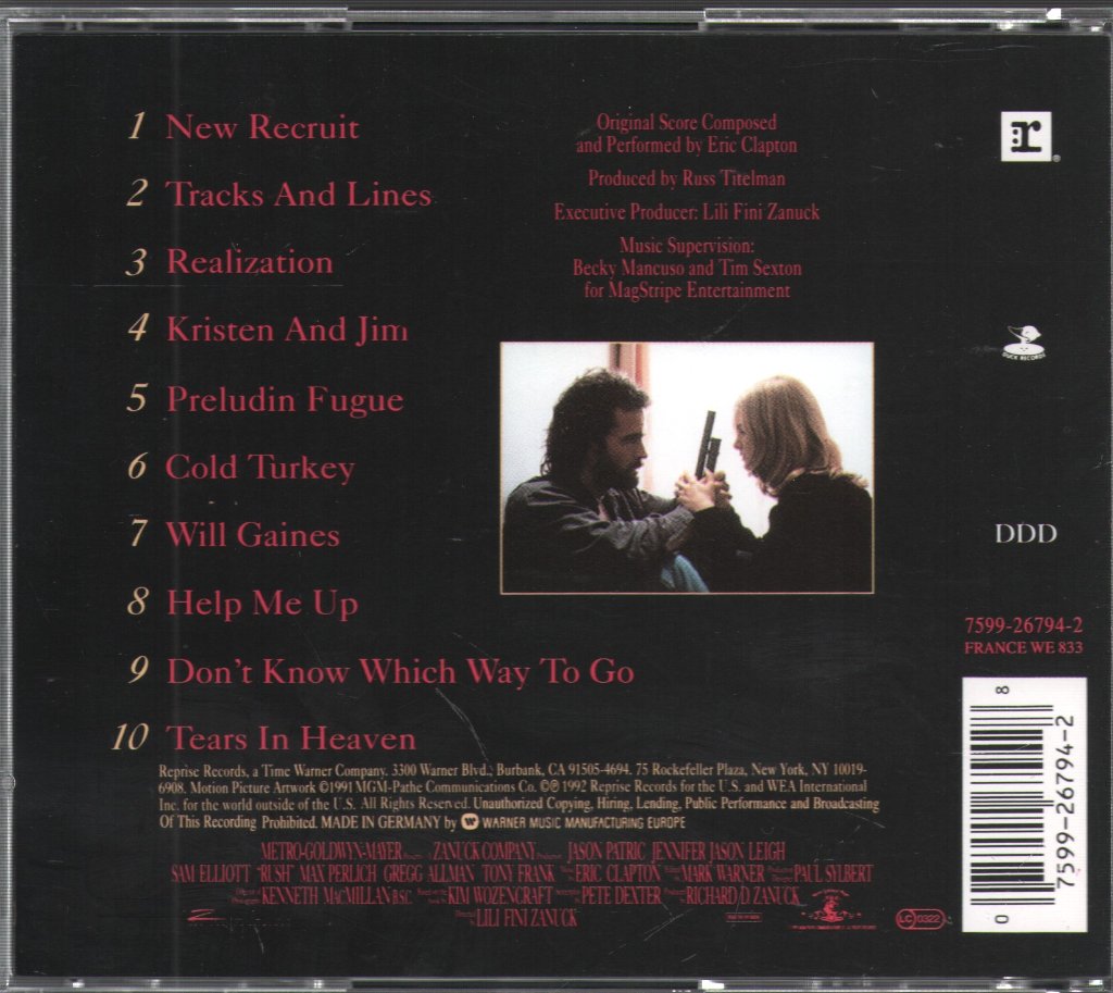 Eric Clapton - Music From The Motion Picture Soundtrack - Rush - Cd