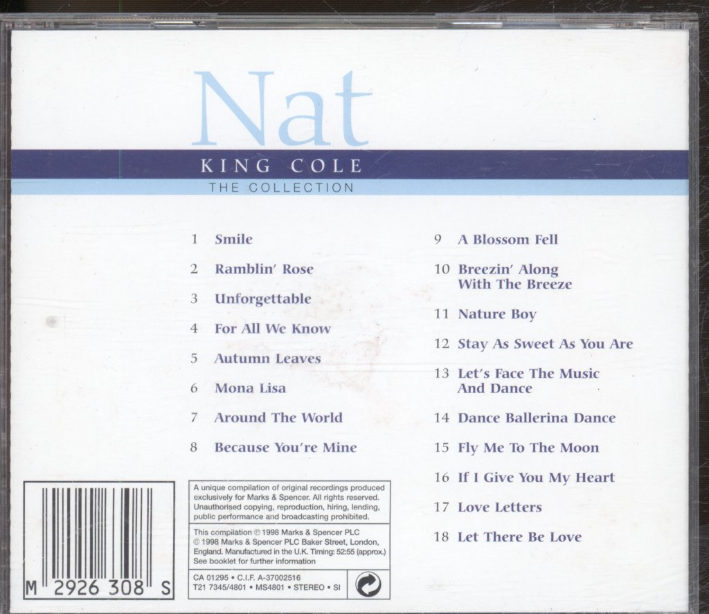 Nat King Cole - Collection - Cd