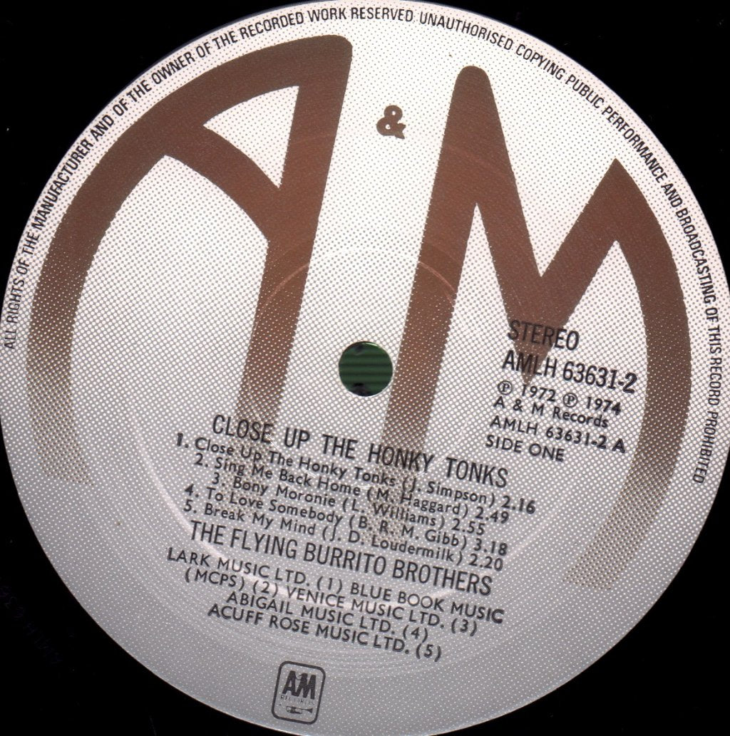 Flying Burrito Bros - Close Up The Honky Tonks 1968-1972 - Double Lp